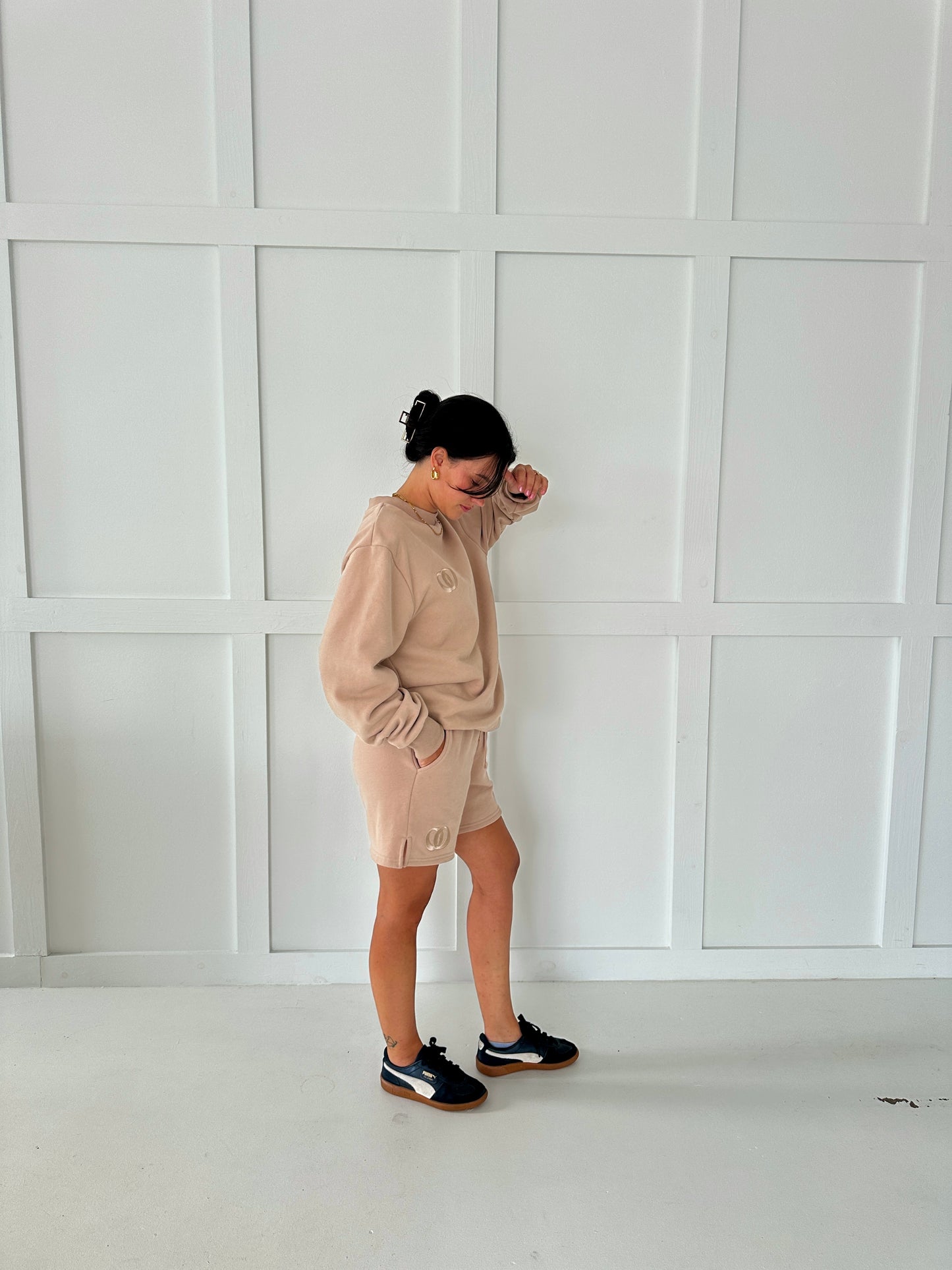 Unisex Sweat Shorts - Latte