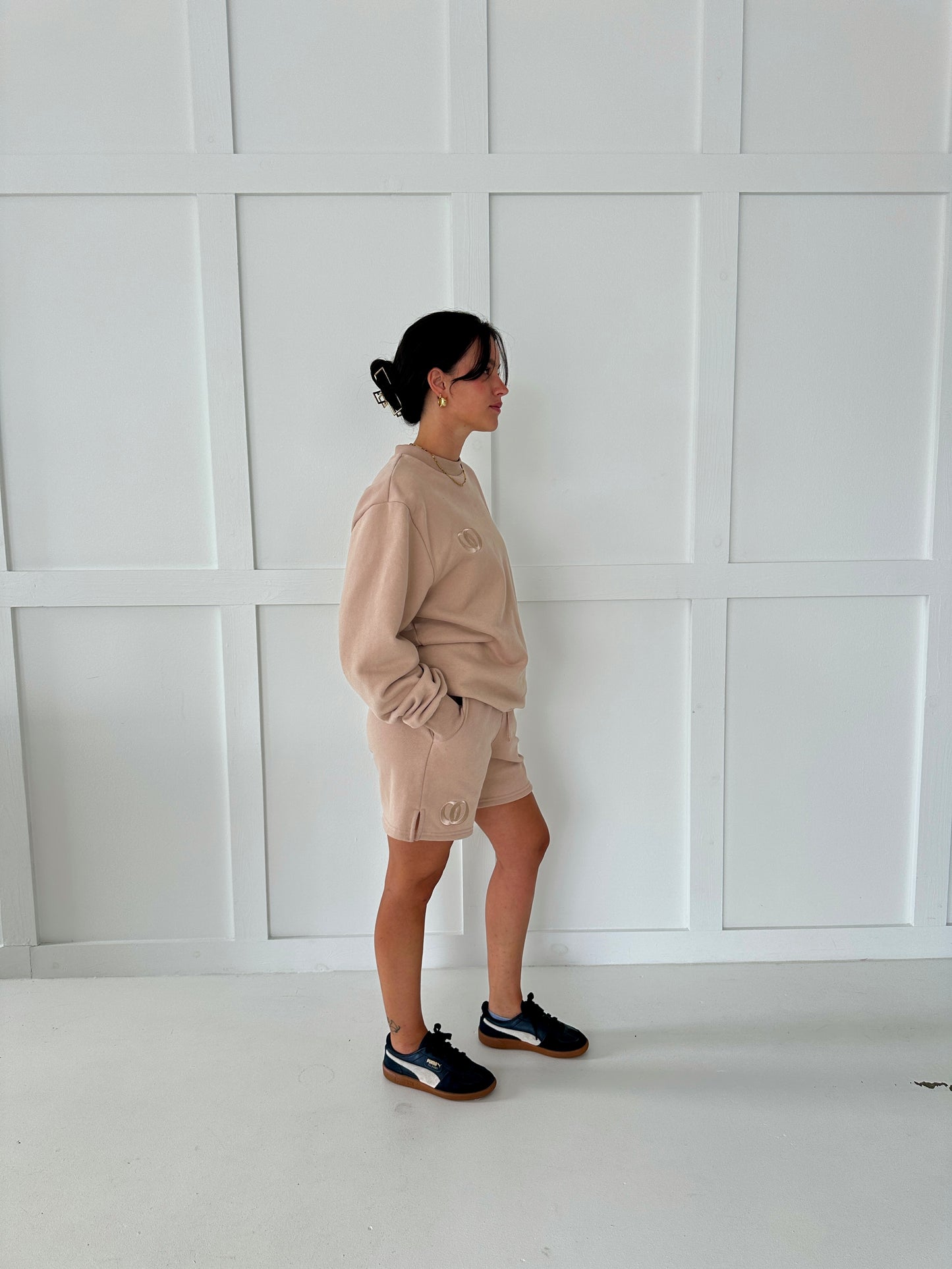 Unisex Sweat Shorts - Latte