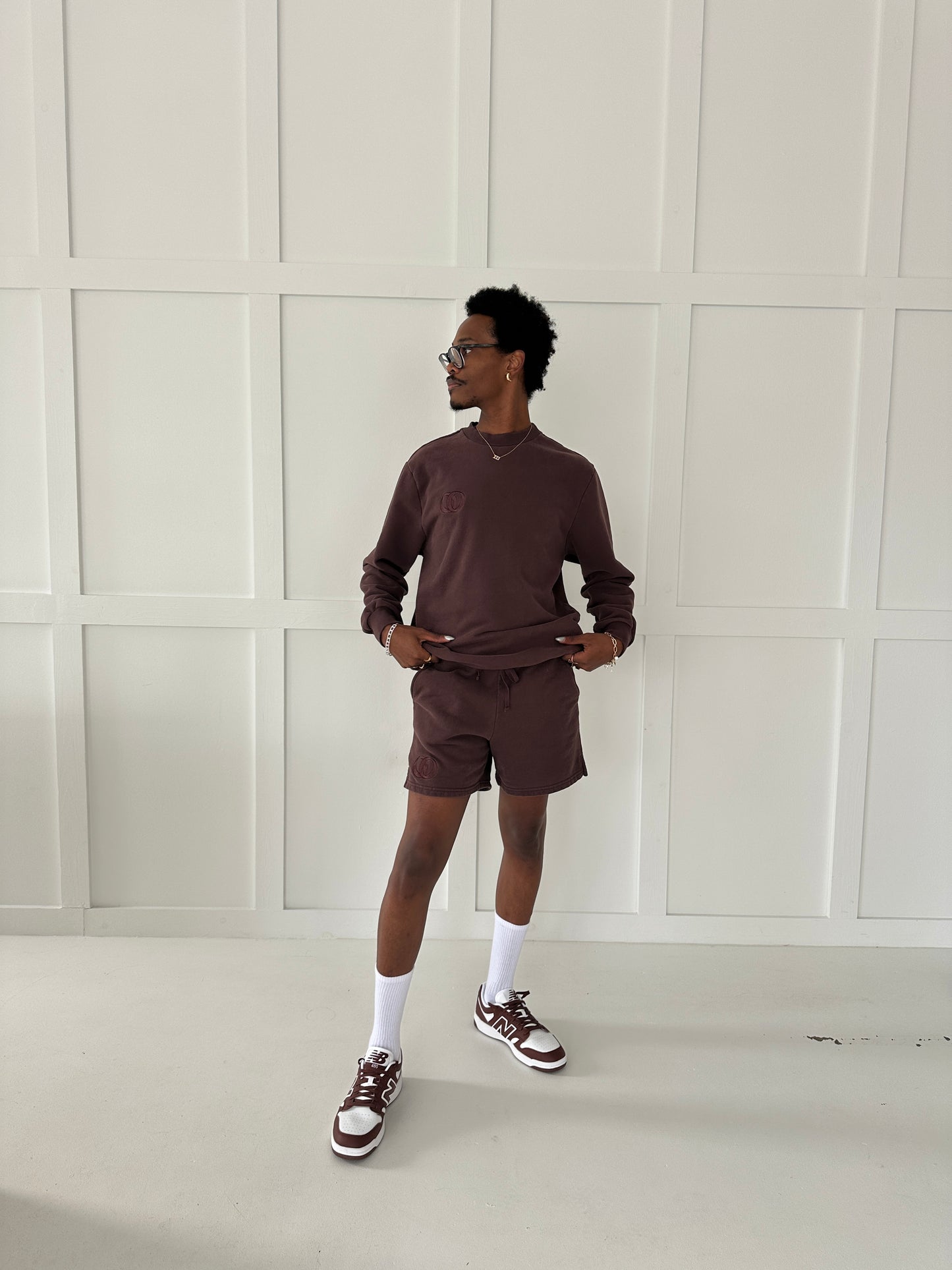 Unisex Sweat Shorts - Brownie
