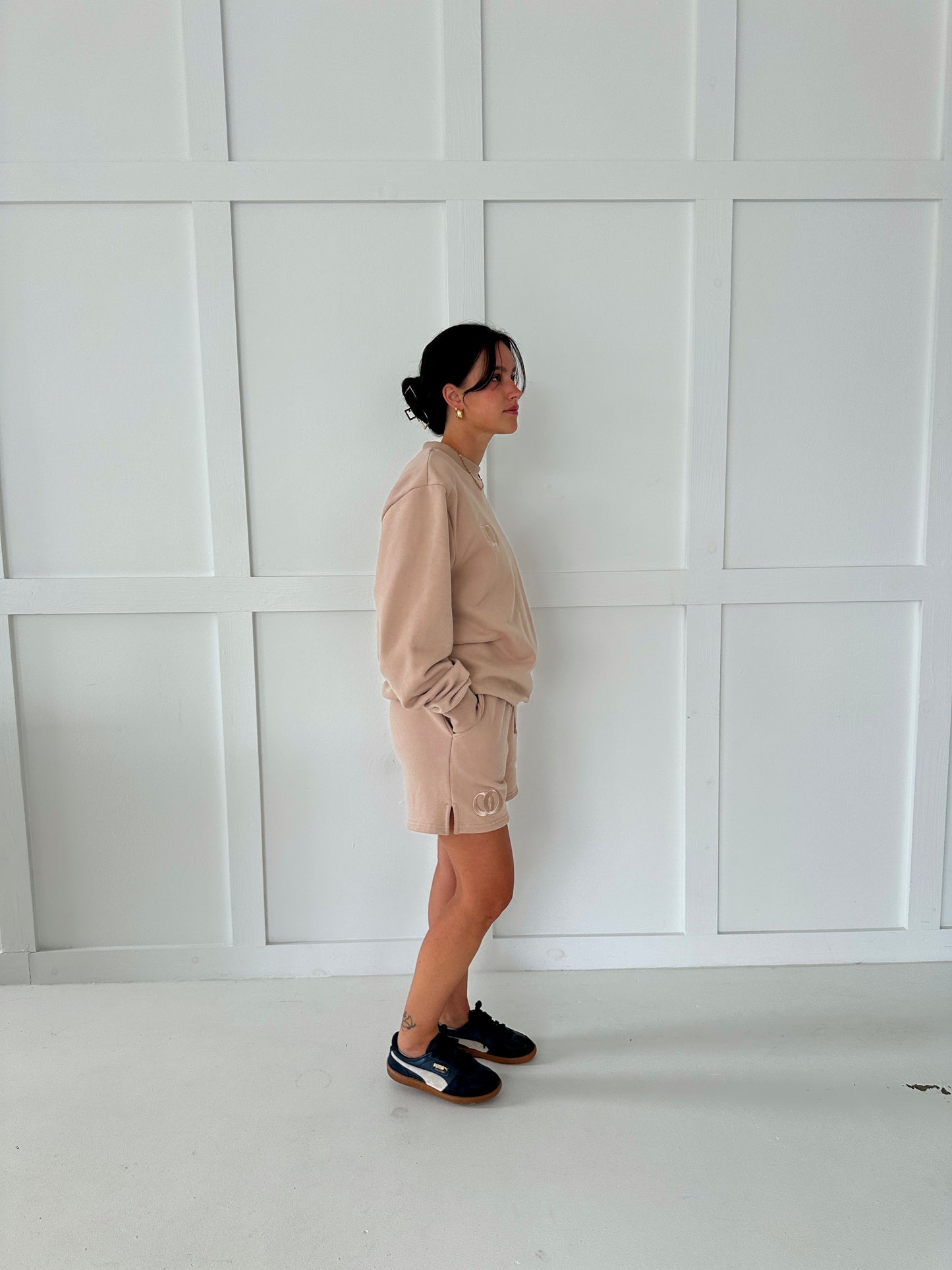 Unisex Sweat Shorts - Latte